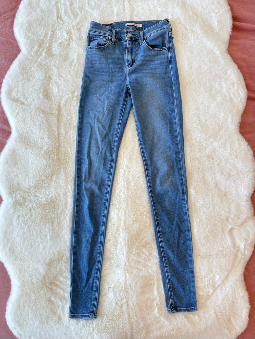 Levi’s 720 High Rise Super Skinny Jeans Size 25 Light Wash AS IS